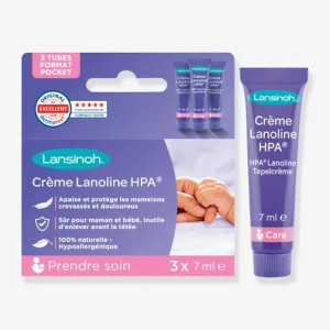 Crème D’allaitement HPA Lanoline LANSINOH, 3 Tubes De 7 Ml Blanc – Lansinoh 12