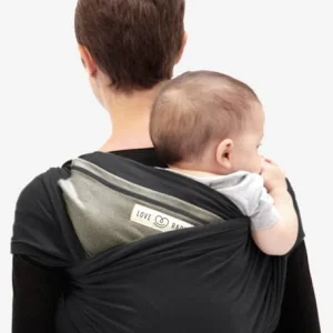 Echarpe De Portage L’originale LOVE RADIUS By JE PORTE MON BEBE Anthracite/olive – Love Radius JPMB 18