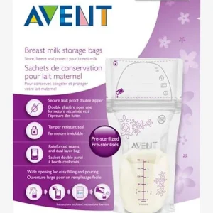 Lot De 25 Sachets De Conservation Pour Lait Maternel Philips AVENT Transparent – Philips Avent 15