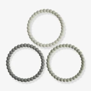 Lot De 3 Bracelets De Dentition Perles – MUSHIE Vert – Mushie 6